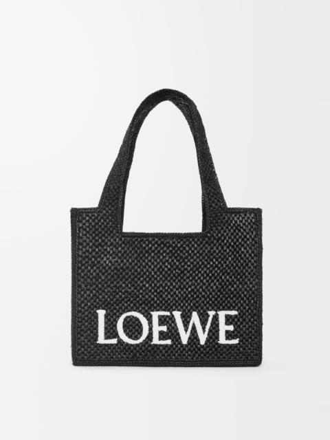 Loewe Medium LOEWE Font Tote in raffia