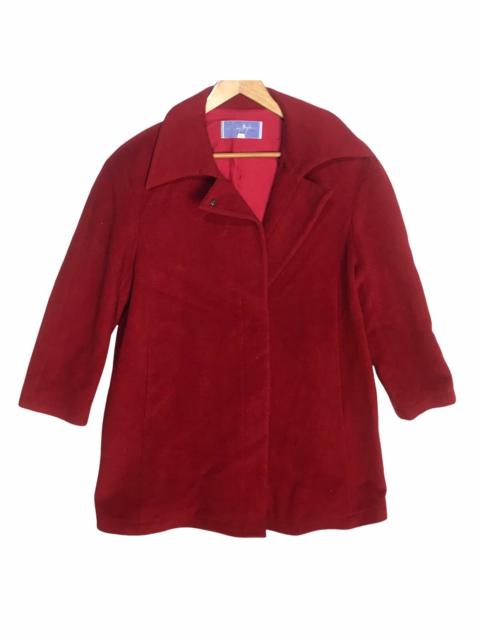 Thierry mugler red double breasted wool jacket