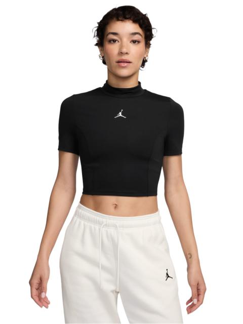 Jordan Womens Jordan Solid Knit S/S Top