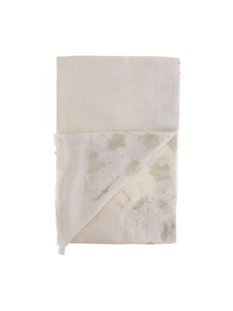 frayed-edge scarf