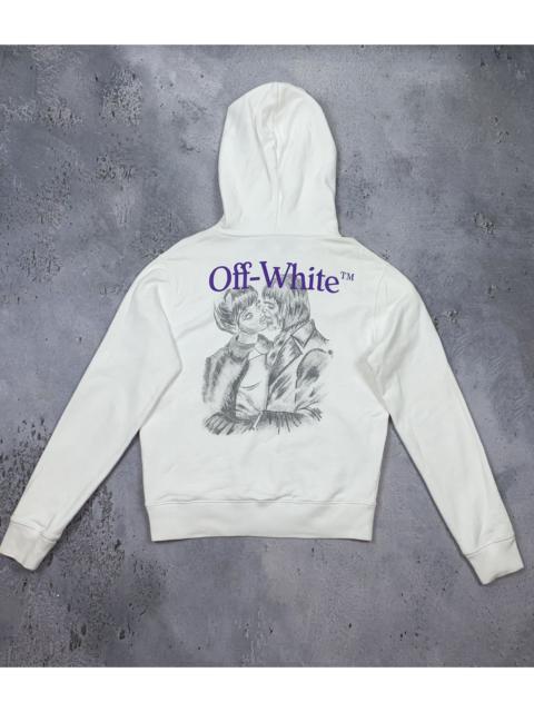 Off-White Off-White white hoodie Zombie kiss kisses