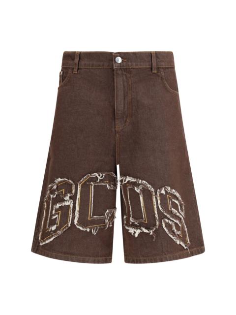 GCDS Gcds Lounge Logo Denim Shorts