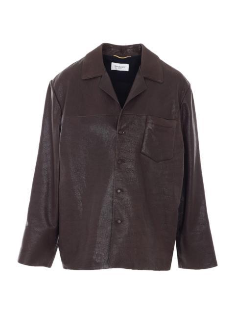 SAINT LAURENT Bubbled Lambskin Jacket