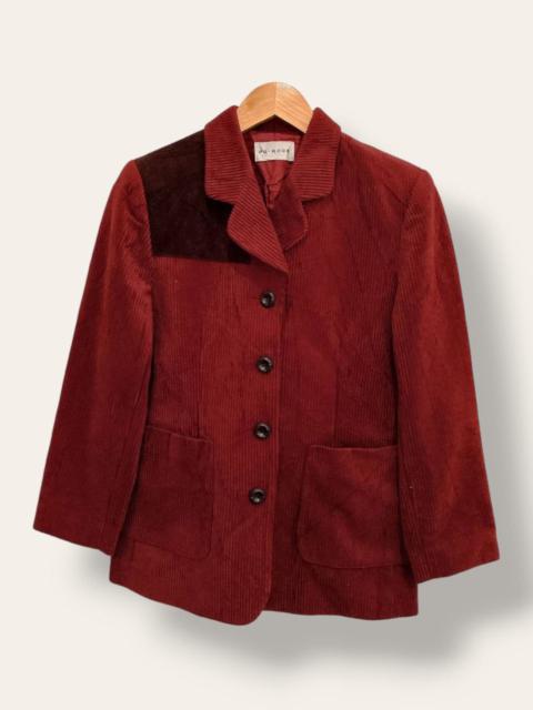 Archival Clothing - PO ROOK Japan Colour Block Corduroy Button Up Blazer Jacket