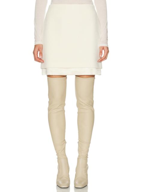 Jil Sander Velvet Mini Skirt