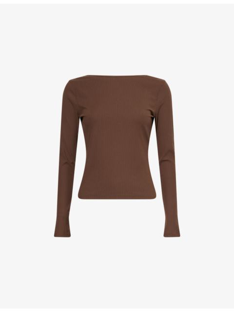 lululemon Scoop-Back Stretch-Rib Yoga Top