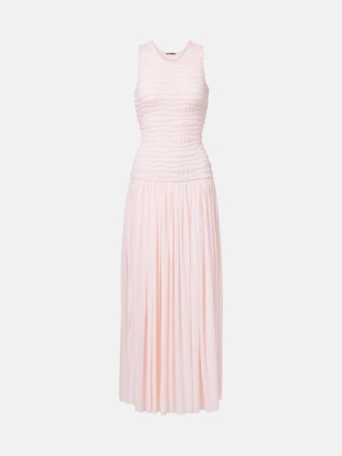 Jil Sander Shirred maxi dress