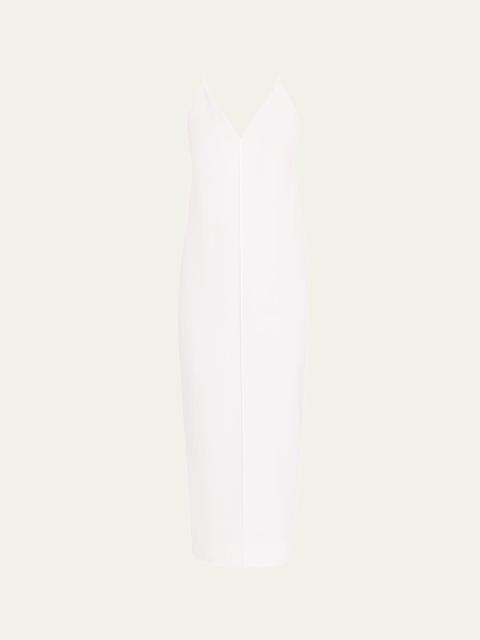 KHAITE Tulula V-Neck Silk Slipdress