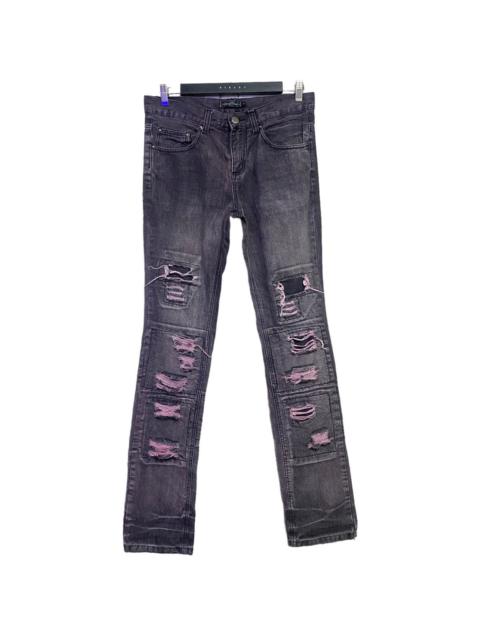 Other Designers Japanese Brand SAUCY COOL Distressed Jeans Slim-Fit