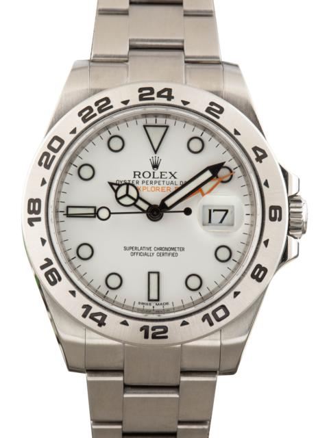 Rolex Explorer II 216570 White Dial