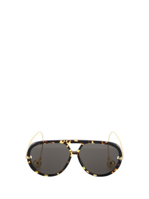Bottega Veneta Bottega Veneta Drop Aviator Sunglasses Havana-Gold-Grey