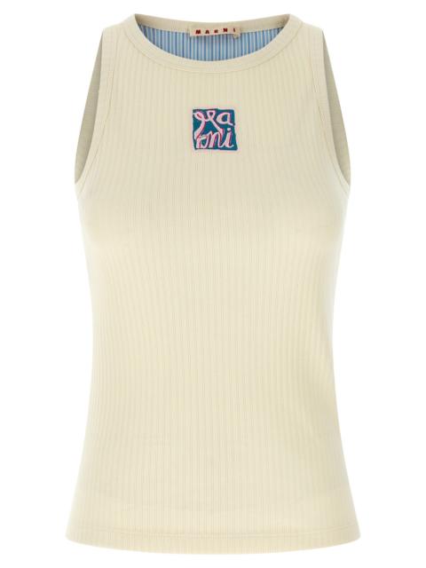 Marni Marni Women Logo Patch Tank Top