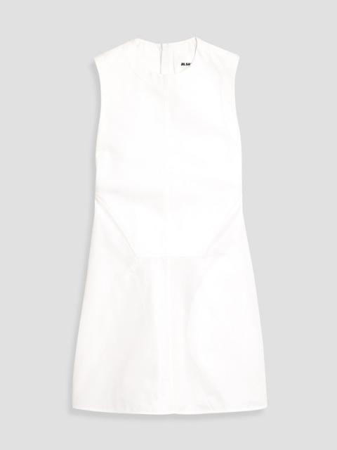 Jil Sander Cotton-piqué and poplin mini dress