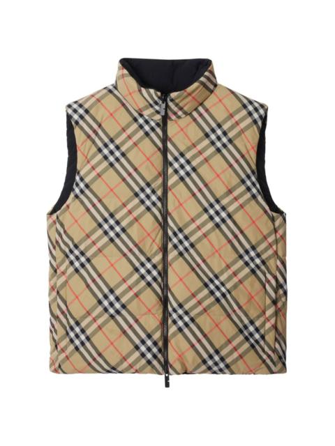 reversible padded gilet