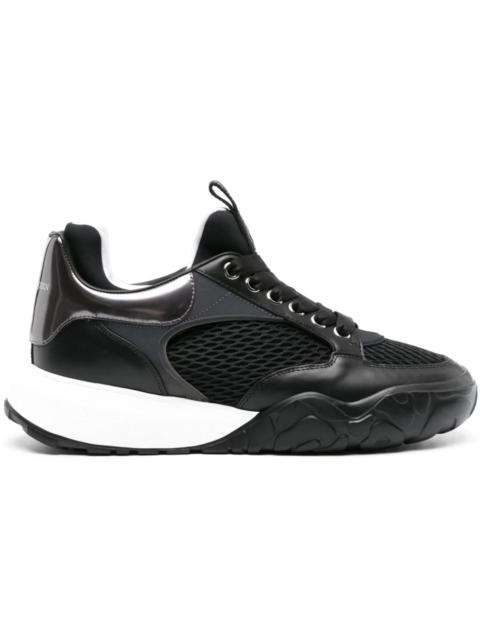 Alexander McQueen Court Black White Mesh