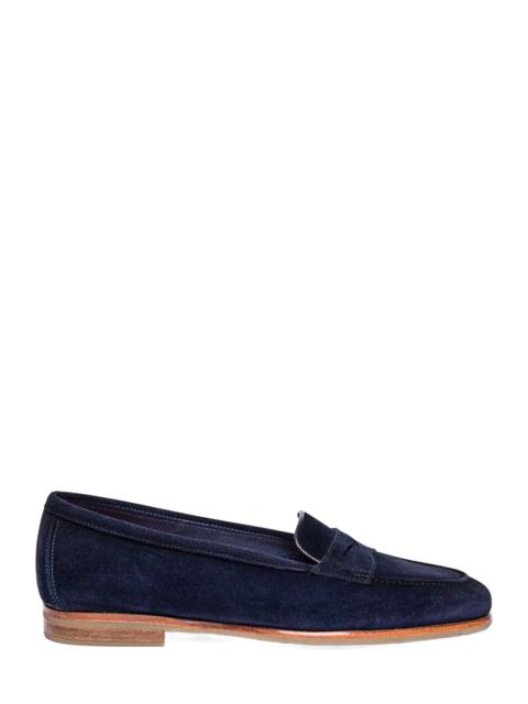 Santoni Santoni Women's suede Carla loafer in Blue at Nordstrom