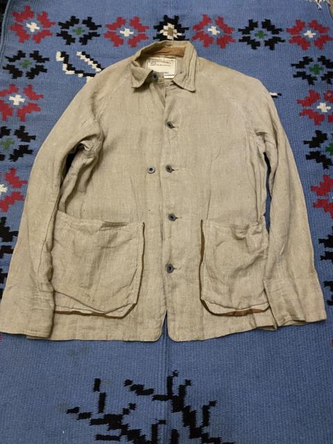 Kapital KAPITAL LIFE LEATHER LINING LINEN JACKET