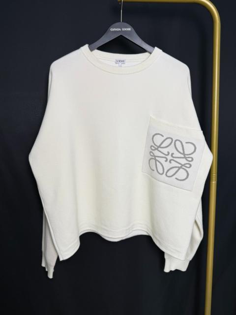 Loewe Loewe White Pocket Logo Sweater