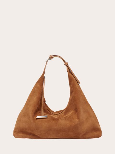 Liffner PILLOW HOBO RHUM SUEDE