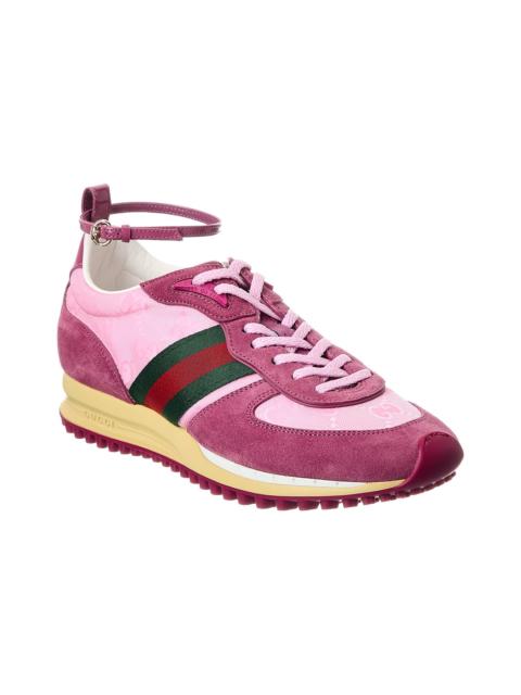 GUCCI Gucci Re-Motion GG Nylon & Suede Sneaker