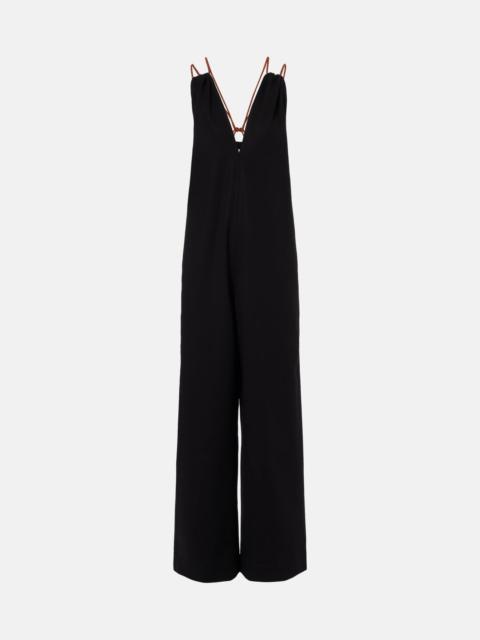 Plan C Cotton crêpe jumpsuit