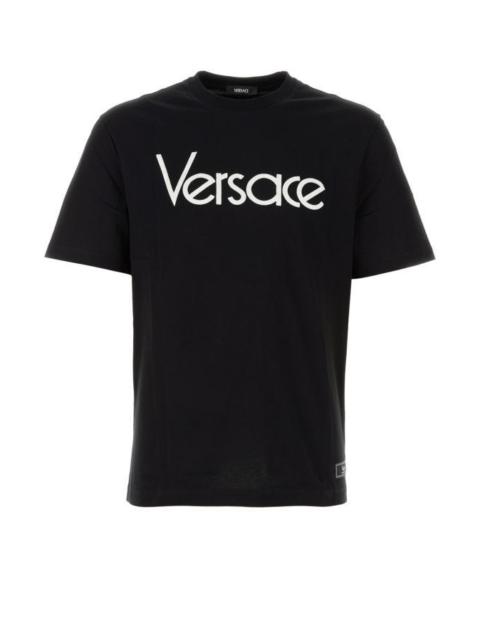 Versace Man Black Cotton T-Shirt