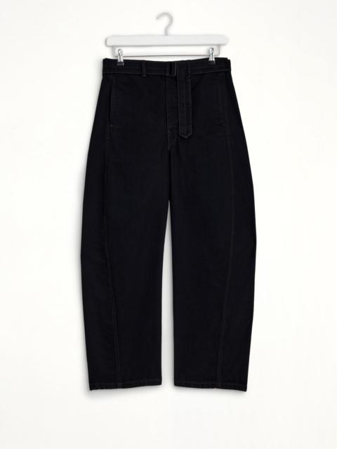 Lemaire Women Twisted Belted Pants In Black