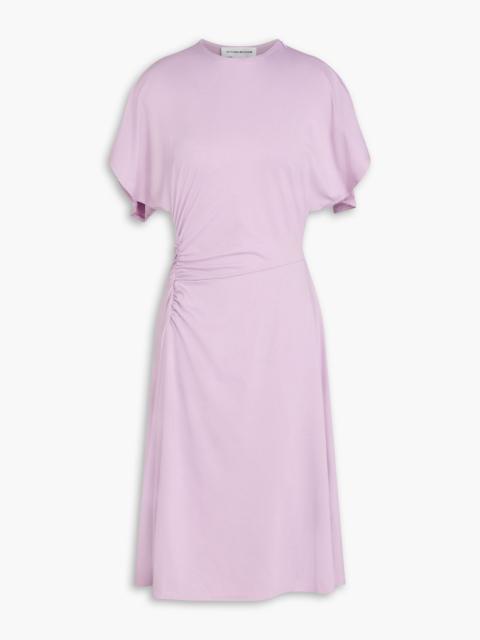 Victoria Beckham Ruched stretch-jersey dress