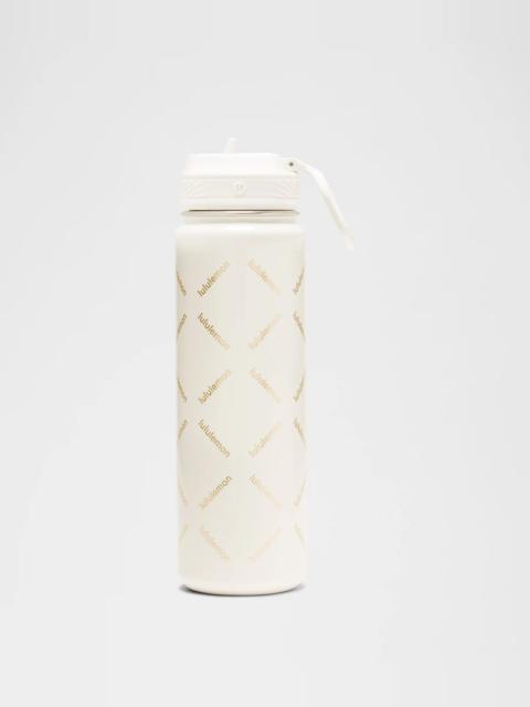 lululemon Back to Life Sport Bottle 24oz Straw Lid *Print