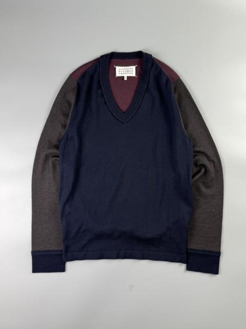 Maison Margiela Maison Margiela - A/W15 - Tricolor V-neck Knit Sweater