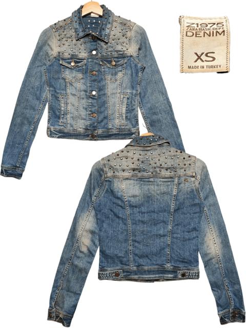 Other Designers Punk Denim Spike Jacket Boxy by Zara