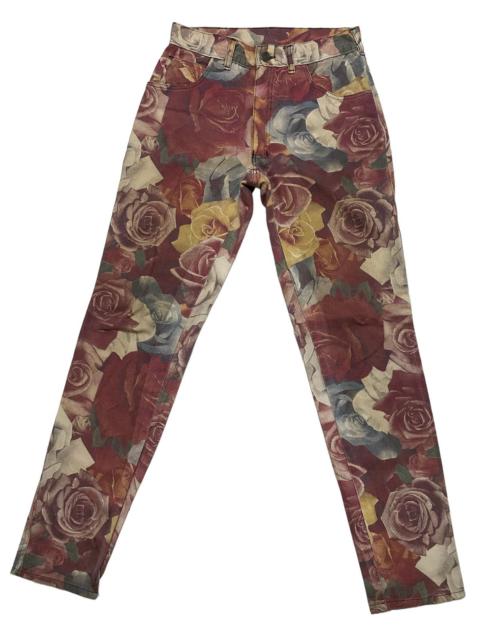Other Designers Vintage Modzart Over Print Rose Pants