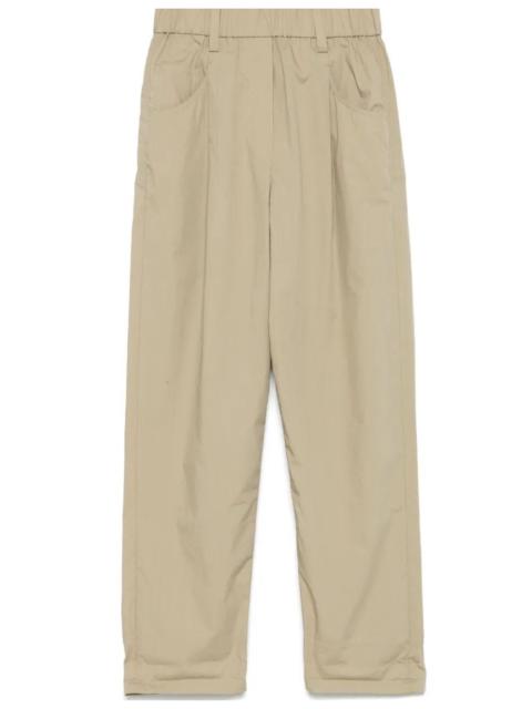 Brunello Cucinelli Lightweight Poplin Five-Pocket Track Pants With Monili