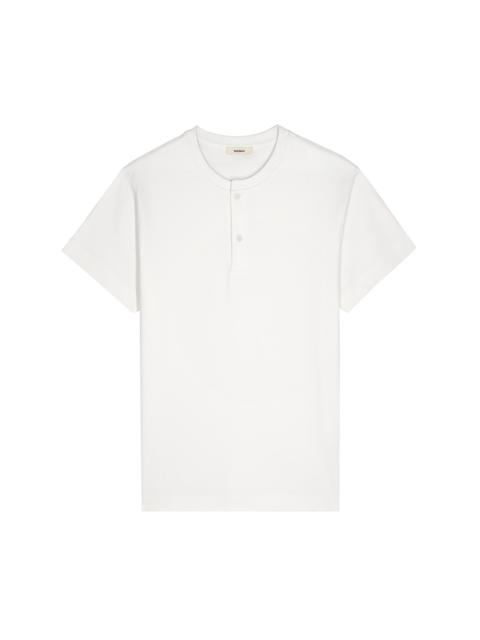 PANGAIA Womens DNA Henley T-Shirt - Off-White