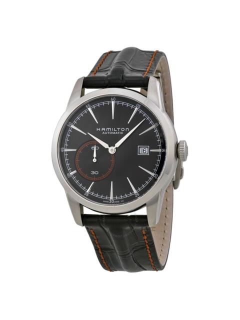 Other Designers Hamilton Classic Railroad Automatic Black Dial Black Leather Men's Watch H40515731
