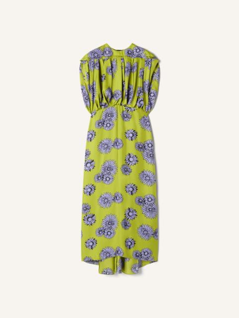 Lanvin PRINTED SILK MIDI DRESS