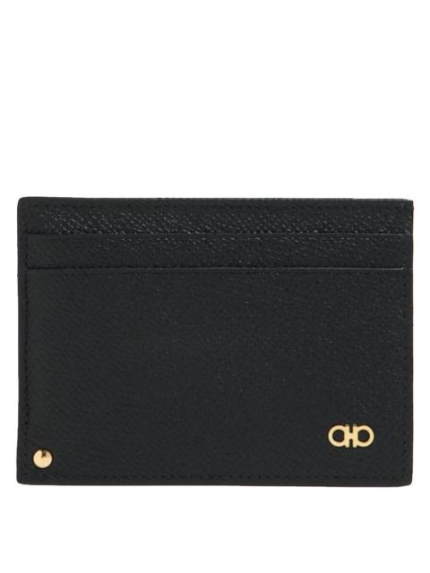 FERRAGAMO Ferragamo Gancini Leather Credit Card Holder