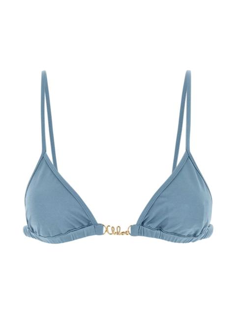 Chloé Cerulean Blue Stretch Nylon Bikini Top