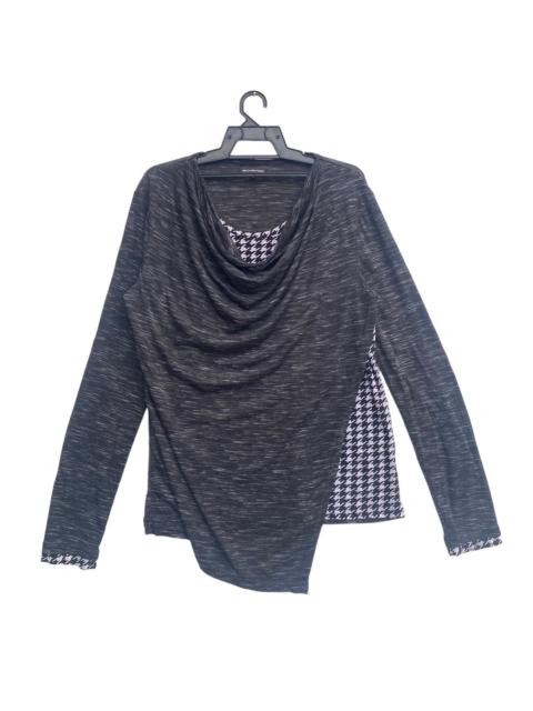 Other Designers Japanese Brand - Rare Semantic Design japan double layer drape cut shirt