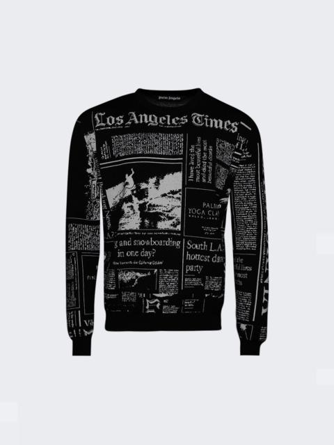 Palm Angels X La Times News Sweater Black