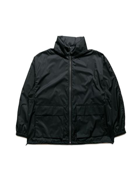 AURALEE Hard Twist Polyester Satin Laminate Zip Blouson Black