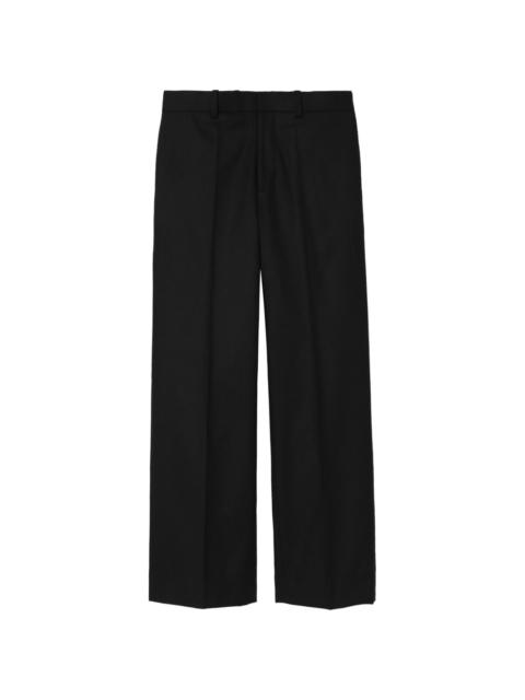 wool straight-leg trousers