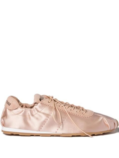 Miu Miu Miu Miu  Plume Satin Sneakers