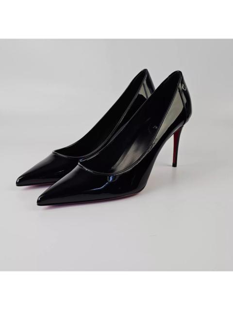 Christian Louboutin C. LOUBOUTIN Sporty Kate Black Patent 85mm Pumps New