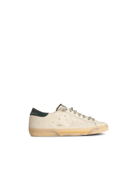 Golden Goose Golden Goose Super-Star Skate' In White Leather With Green Suede Heel Men