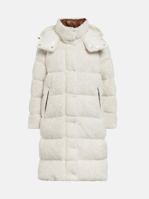 Moncler Hainardia faux fur down coat