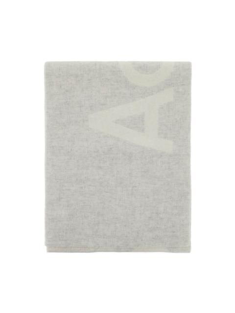 ACNE STUDIOS WOOL BLEND SCARF WITH LOGO IN M
