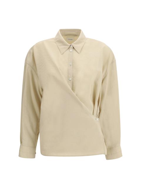 Lemaire Lemaire Draped Shirt Oat Milk