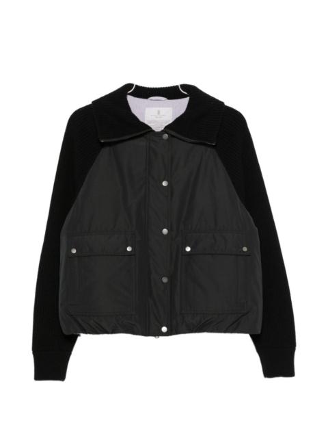 Brunello Cucinelli Brunello Cucinelli Women Taffeta And Wool Knit Down Jacket