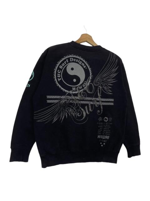 Other Designers Quiksilver - Vintage TnC Hawaii Surf Design Crewneck Sweatshirt Size M